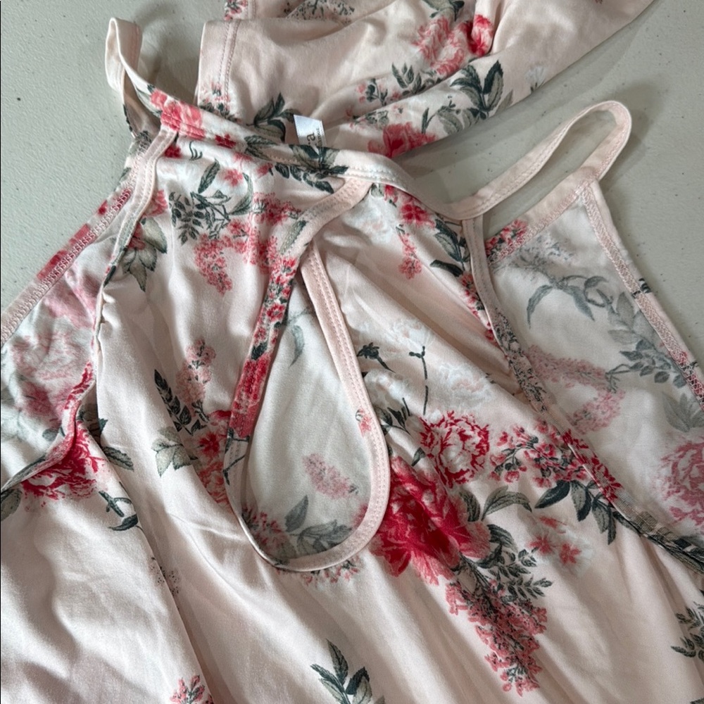 Flora Nikrooz Pink and Cream Floral Sleepwear Set 3 pieces - Picture 5 of 9
